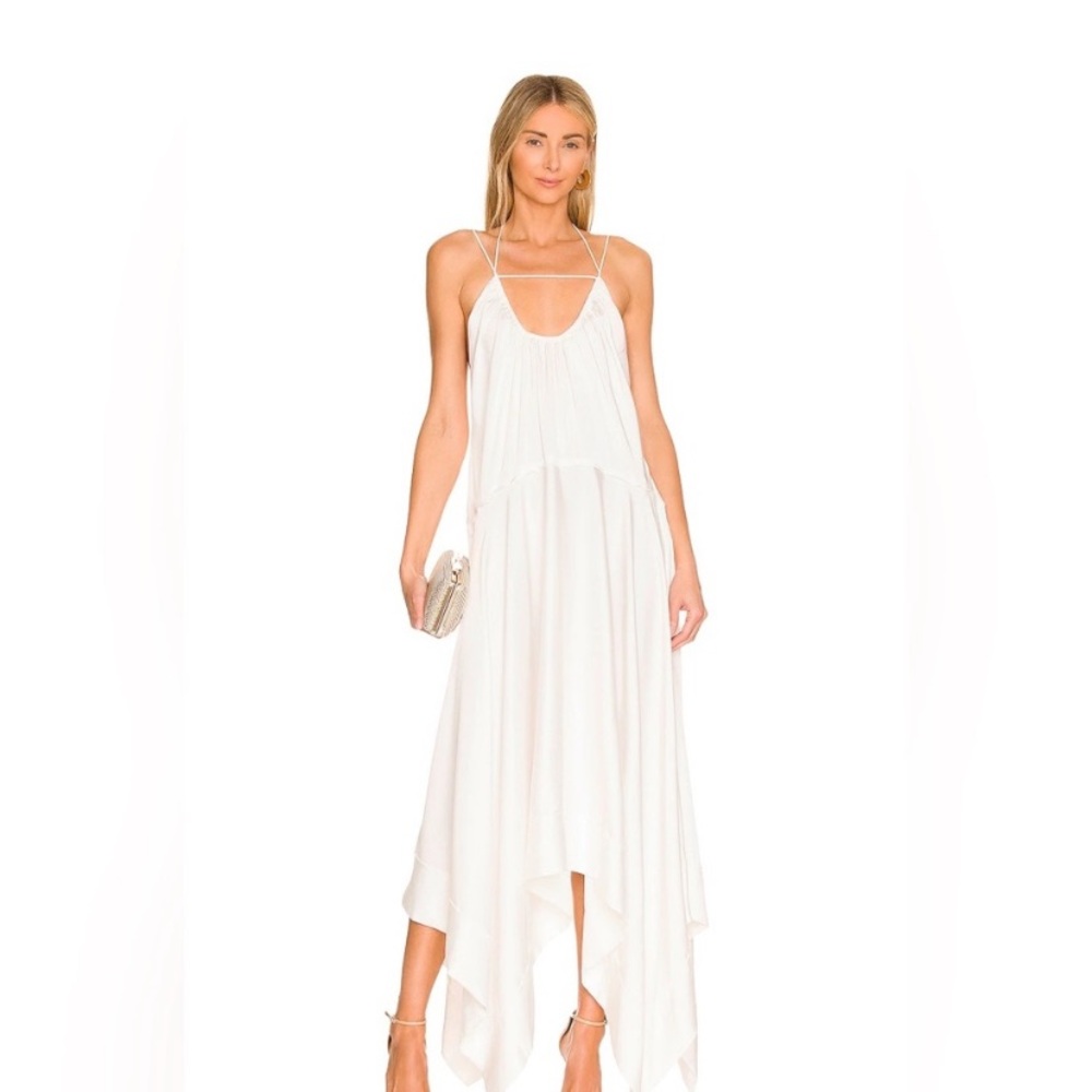 L'Academie Odessa Asymmetrical High-Low Sundress